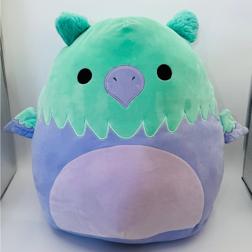 Original Squishmallows 16” Minerva, Teal And Purple Griffin Plush Jazwares‎ 2023